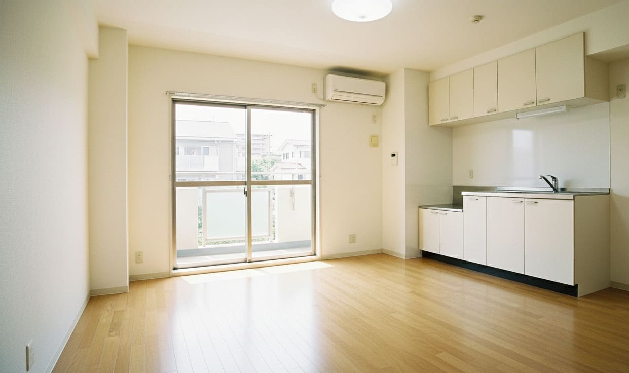 ルームAIでの生成例:和モダンスタイル - 施工前の空室写真